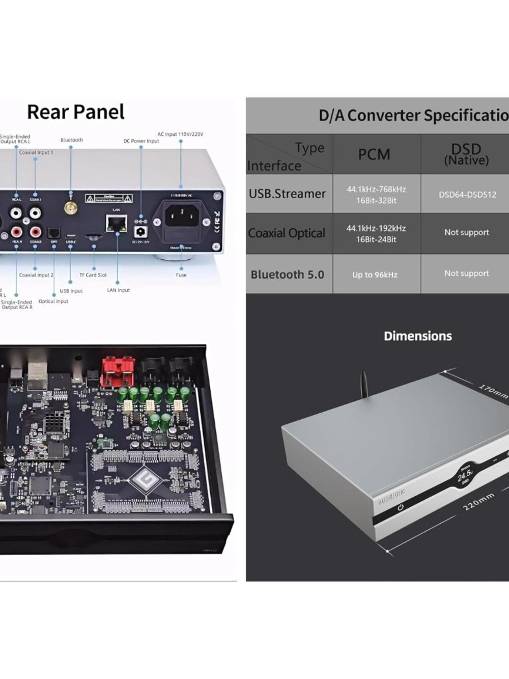 R2R Streaming DAC - Home Audio Network Bridge Streaming CK-01 Clock Native 1-bit - Picture 8 of 9
